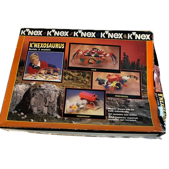 K'Nex K'Nexosaurus w. Power Pack Motor 12511 Build Imagine Moves VTG 1991 - Picture 10 of 11